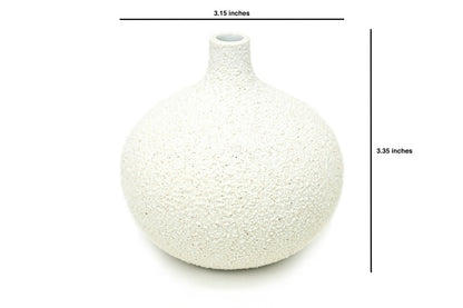 Congo Cream Texture Large Porcelain Bud Vase