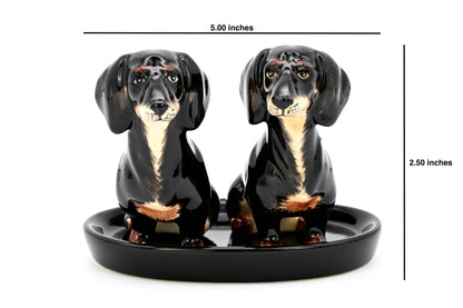 SALT AND PEPPER SHAKER Dachshund(black)