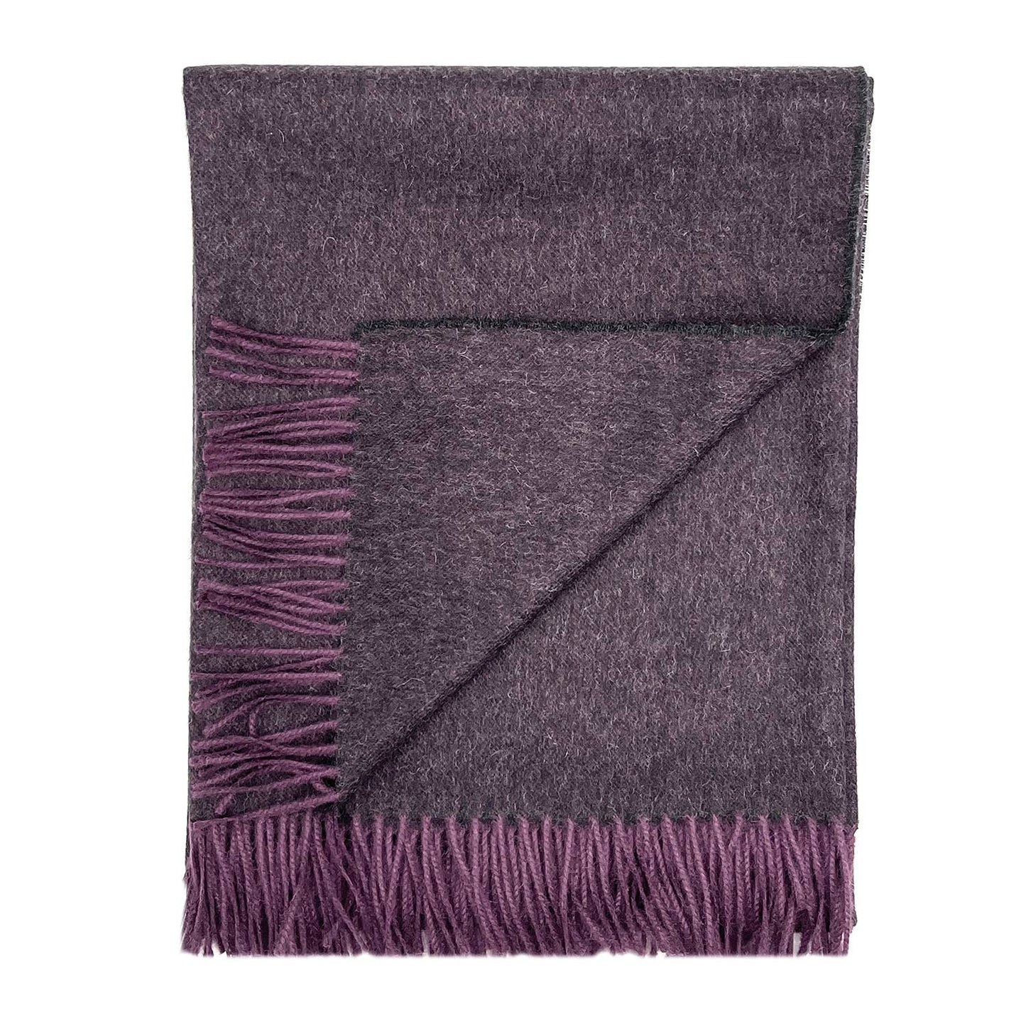 100% Baby Alpaca Wrap/Throw- Elderberry - r. h. ballard shop & gallery