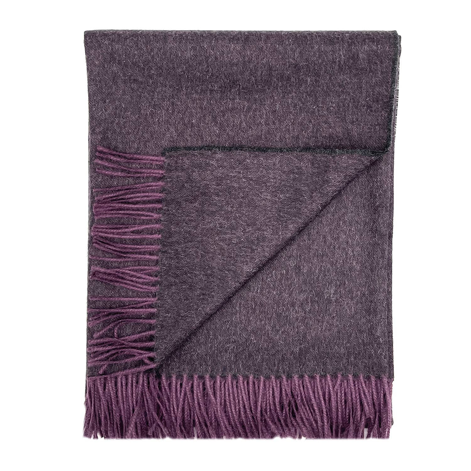100% Baby Alpaca Wrap/Throw- Elderberry - r. h. ballard shop & gallery