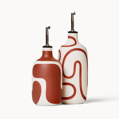 Oil / Vinegar Cruets - Canyon Color Block: Tall - r. h. ballard shop & gallery