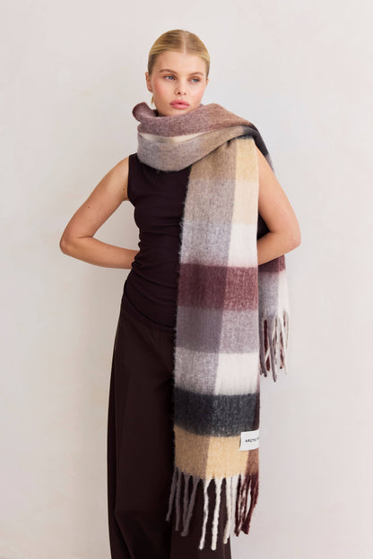 The Reykjavik Scarf - 100% Recycled - Dark Berry