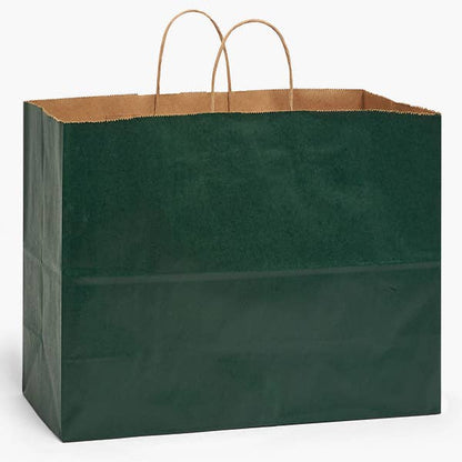 Recycled Kraft Color Paper Retail Shopping Bags: Black / 100 Pack / Rose 5.5x3.25x8.375" - r. h. ballard shop & gallery