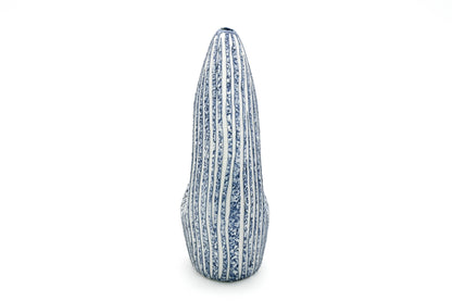 SPEZIA Blue & White Stripe M-Porcelain Bud Vase