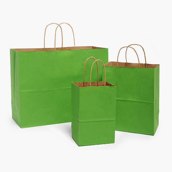 Recycled Kraft Color Paper Retail Shopping Bags: Black / 100 Pack / Queen 16x6x19.25" - r. h. ballard shop & gallery