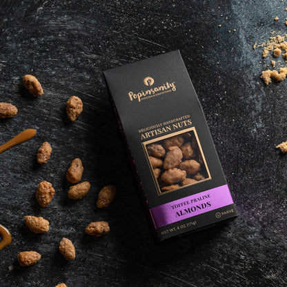 Toffee Praline Almonds | Gourmet Candied Nuts Gift | 6oz Box - r. h. ballard shop & gallery