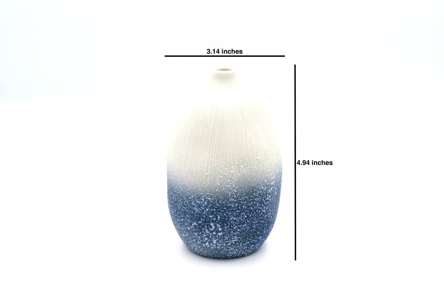 GUGU Blue Textured L Bud Vase