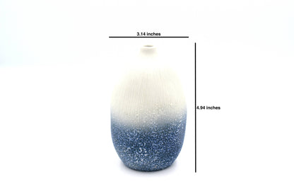 GUGU Blue Textured L Bud Vase