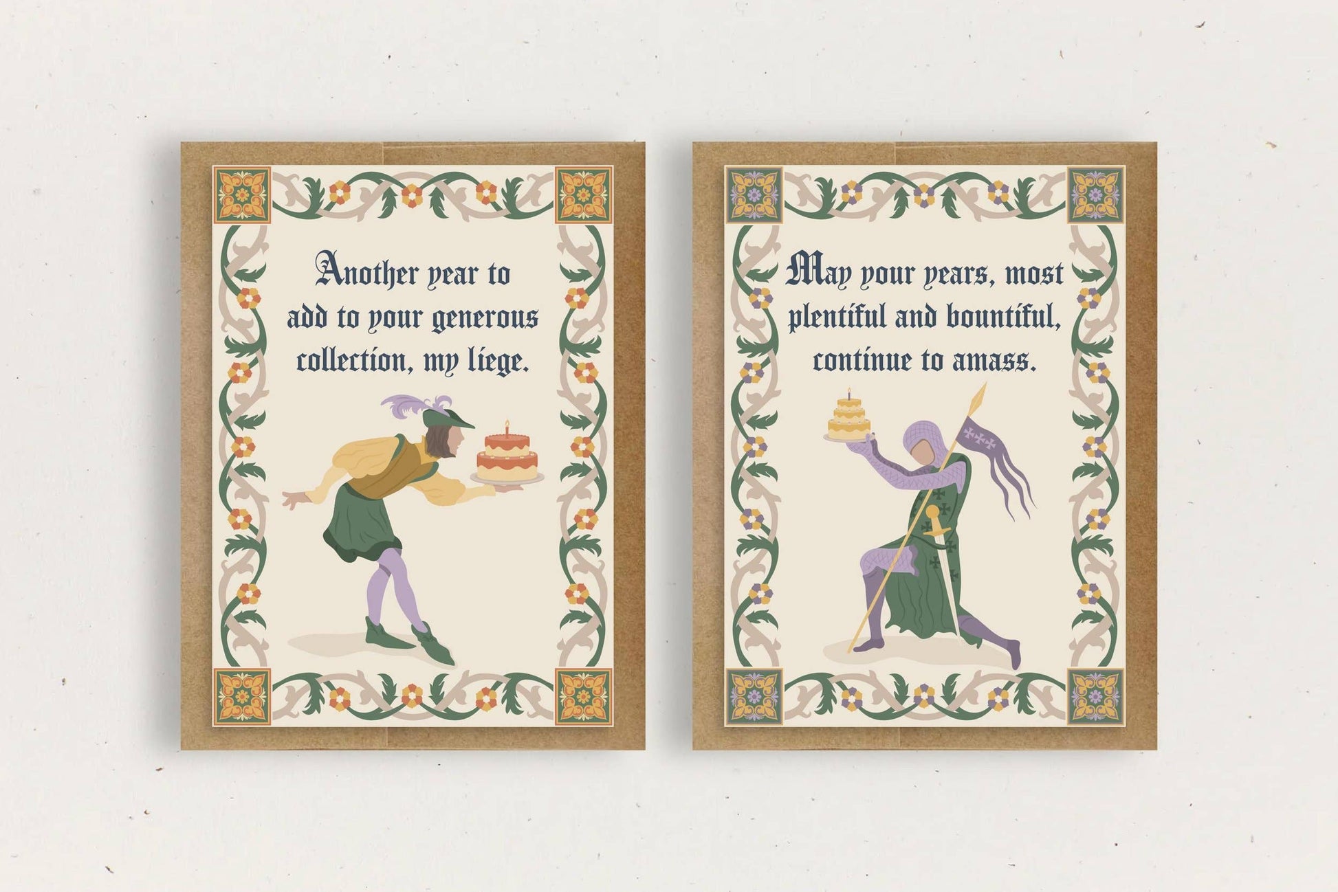Knight Birthday - Funny Medieval Birthday Card - Lord - r. h. ballard shop & gallery