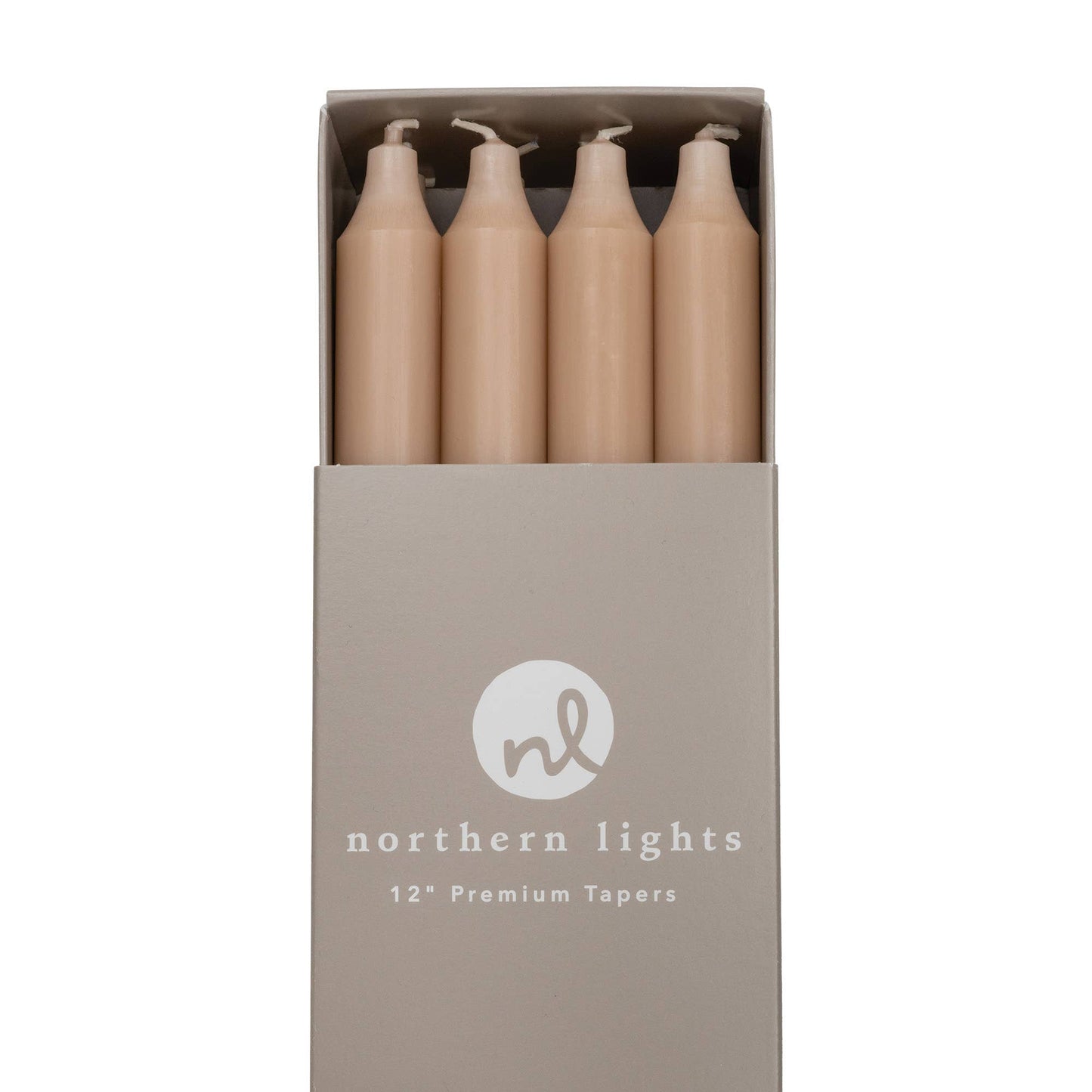 12" Taper Candles - 12pc Box: Sage Green