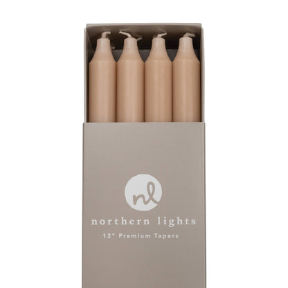 12" Taper Candles - 12pc Box: Sage Green