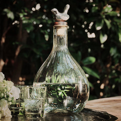 Vuelo Decanter with Bird Topper - r. h. ballard shop & gallery
