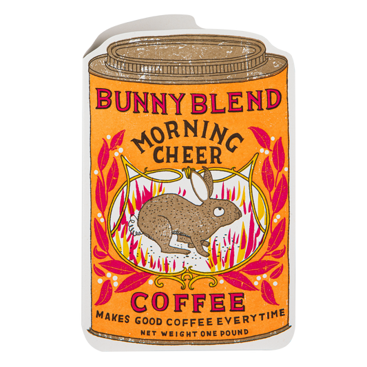 Coffee Tin | Cut-Out - Greeting Card - r. h. ballard shop & gallery