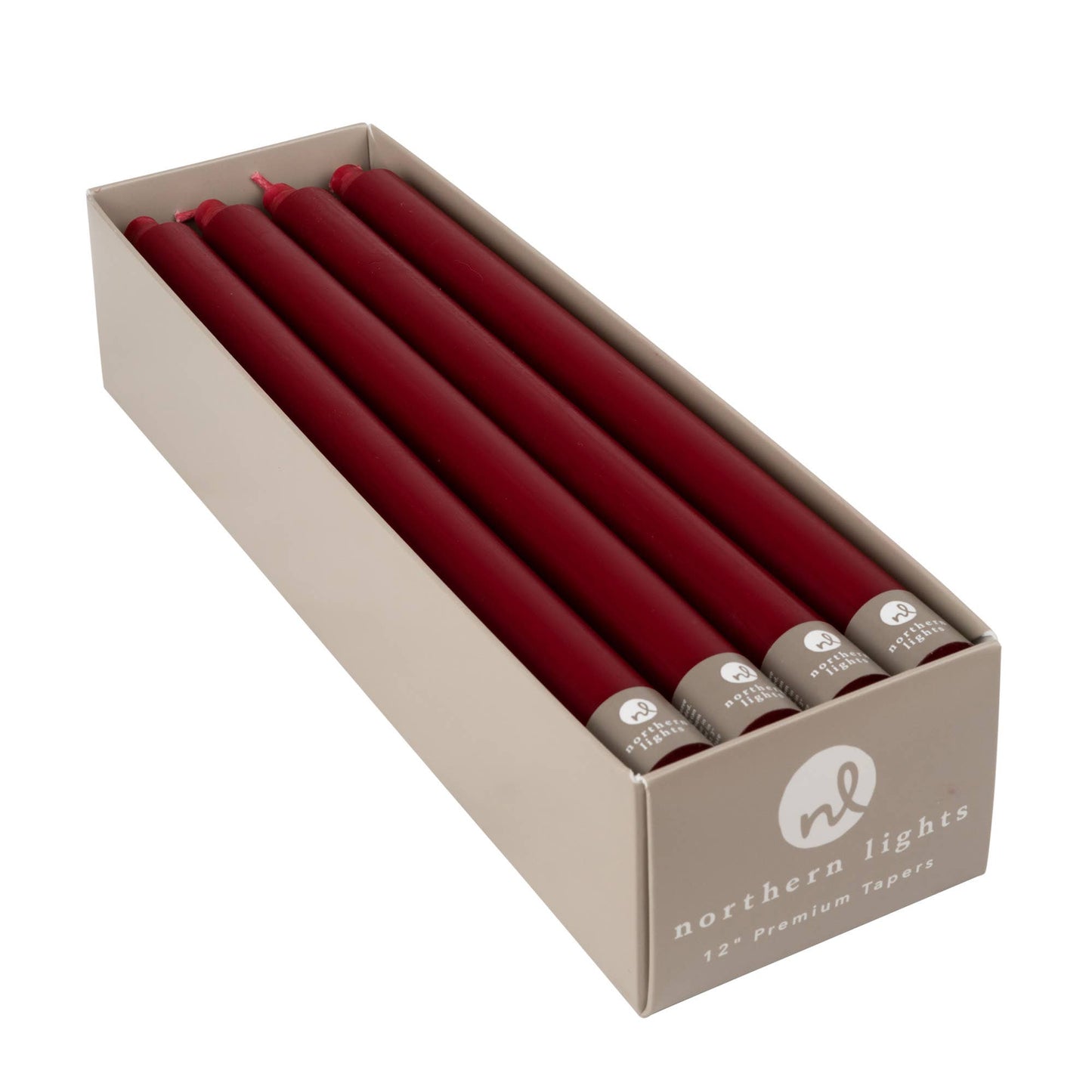 12" Taper Candles - 12pc Box: Sage Green