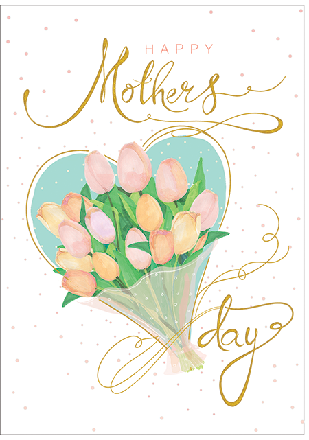 MOTHERS DAY TULIPS GREETING CARD TURNOWSKY - r. h. ballard shop & gallery