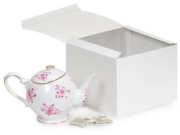 Recycled White Gift Boxes: White / 100 Pack / 4x4x4"