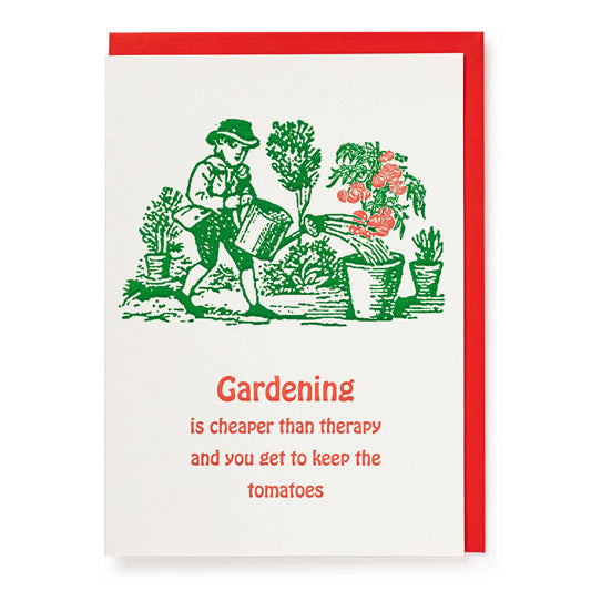 Gardening Therapy | Greeting Card - r. h. ballard shop & gallery