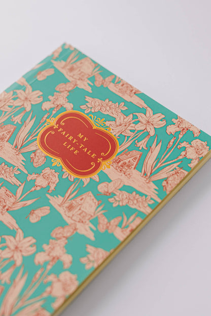 Fairy House Toile Softcover Notebook - Blue - r. h. ballard shop & gallery