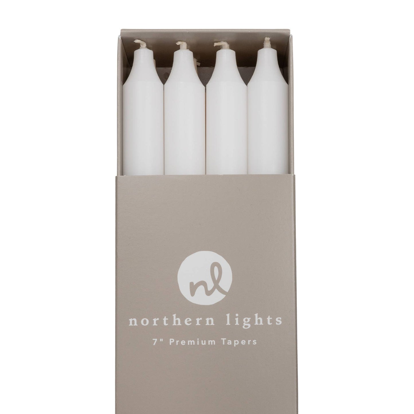 7" Taper Candles - 12pc Box: Sage Green