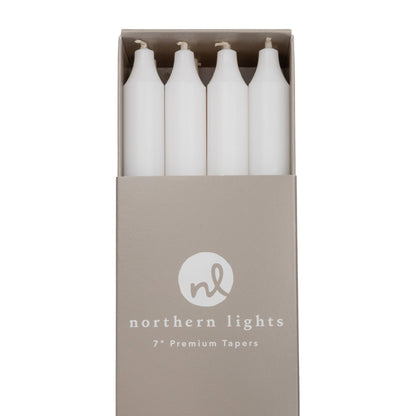 7" Taper Candles - 12pc Box: Sage Green