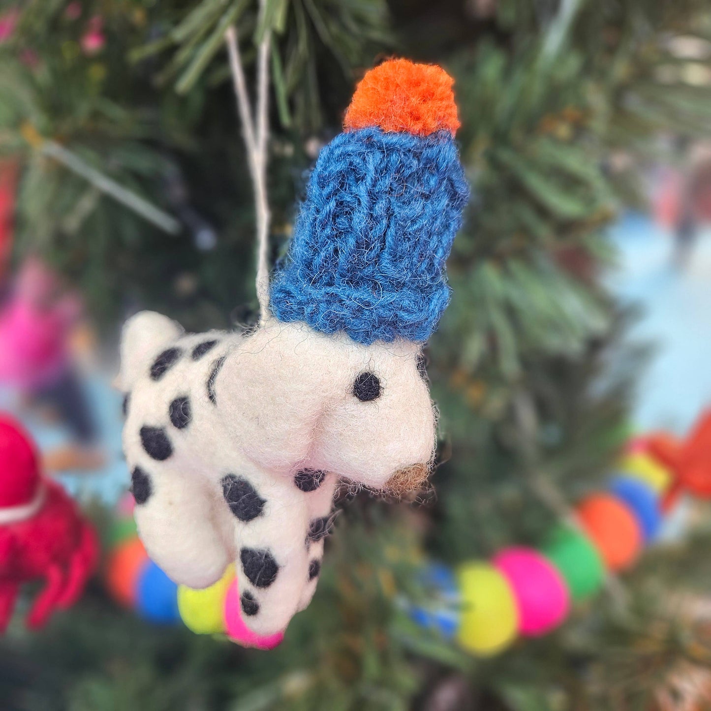 Dotty the Dog Hanging Ornament