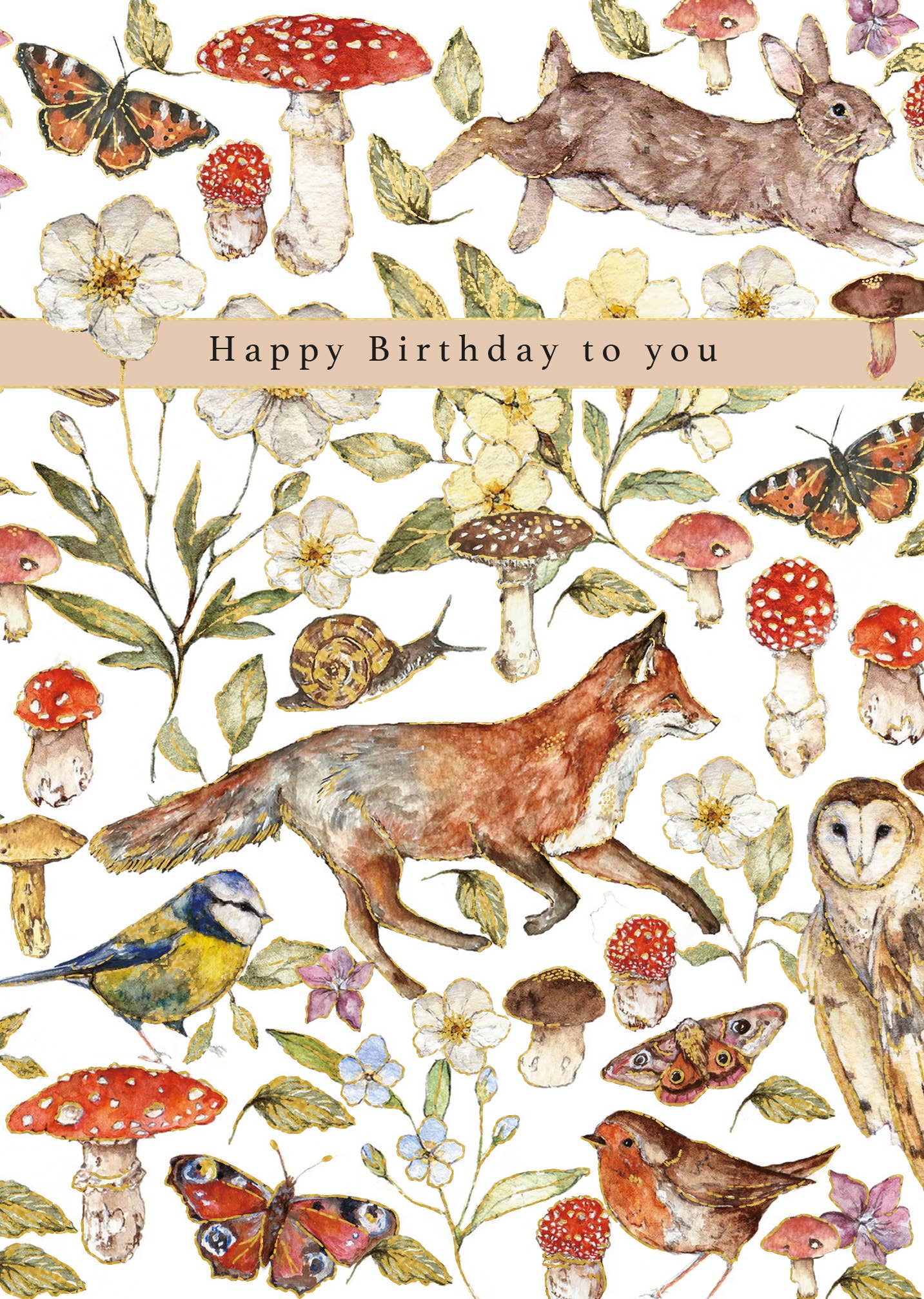 BIRTHDAY FOREST FRIENDS GREETING CARDS LING DESIGN - r. h. ballard shop & gallery
