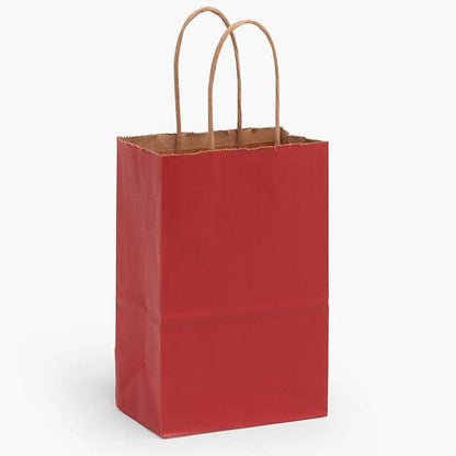 Recycled Kraft Color Paper Retail Shopping Bags: Black / 100 Pack / Cub 8x4.75x10.5" - r. h. ballard shop & gallery