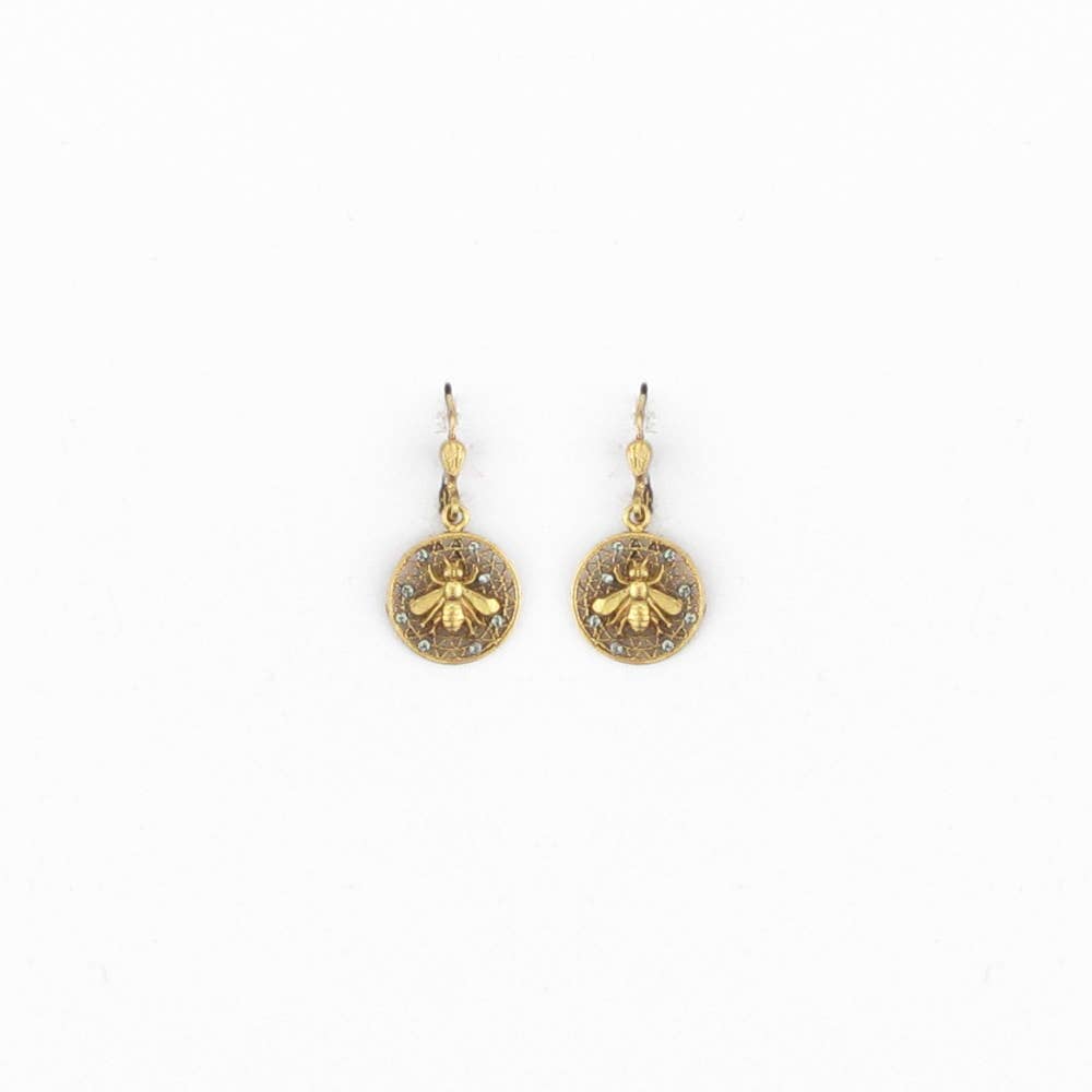 Honeycomb Bee Earring - r. h. ballard shop & gallery