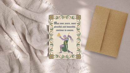 Knight Birthday - Funny Medieval Birthday Card - Lord - r. h. ballard shop & gallery