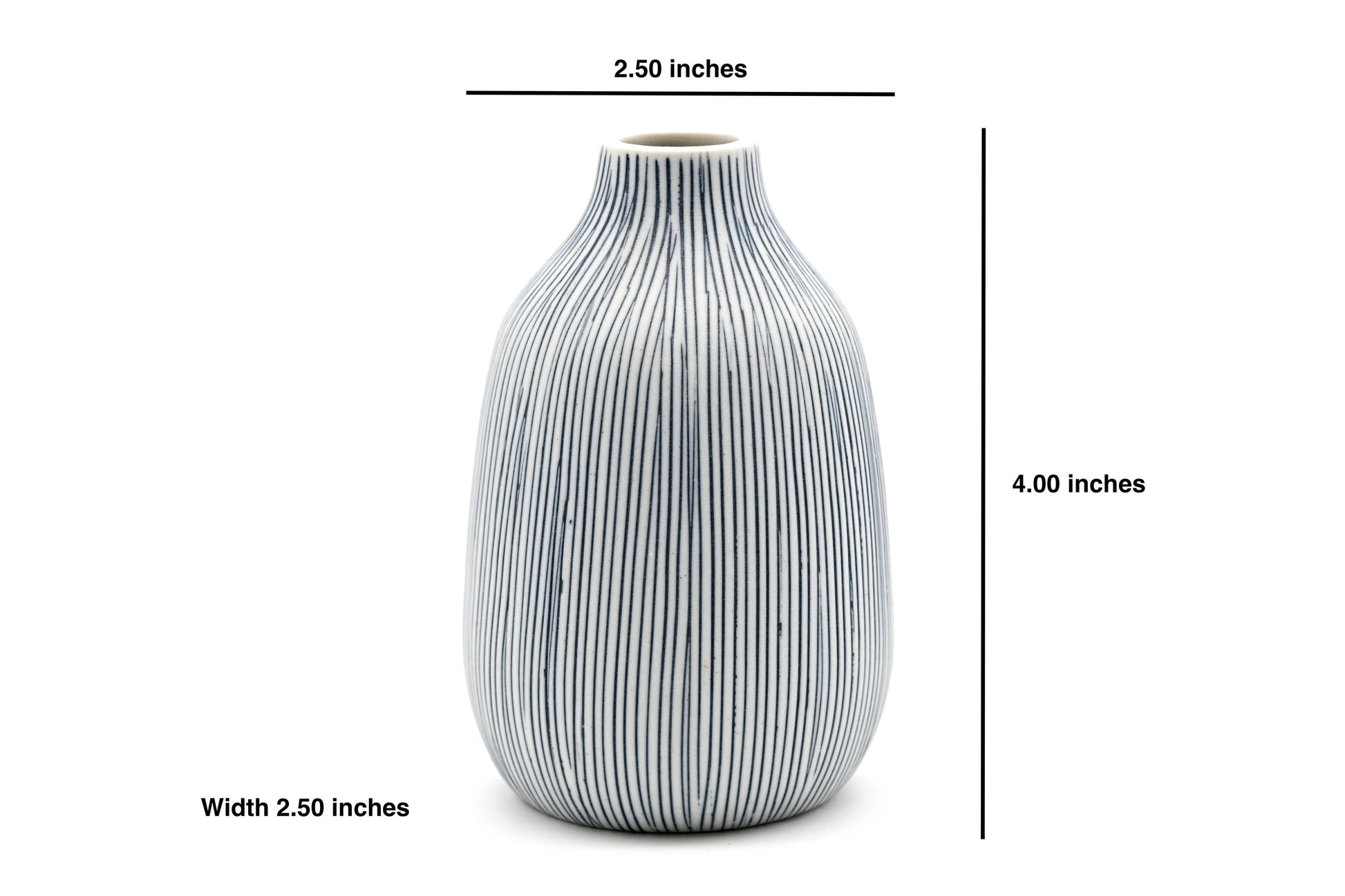 431W27 ADAM MINI L - Handcrafted Porcelain Bud Vase - r. h. ballard shop & gallery
