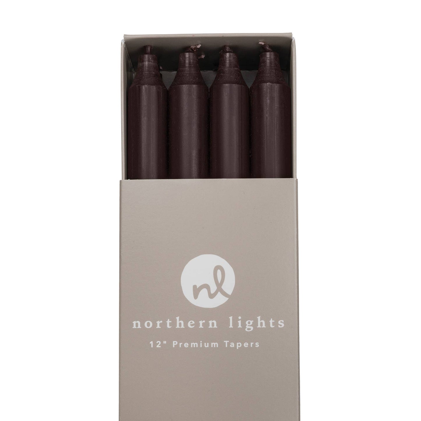 12" Taper Candles - 12pc Box: Sage Green