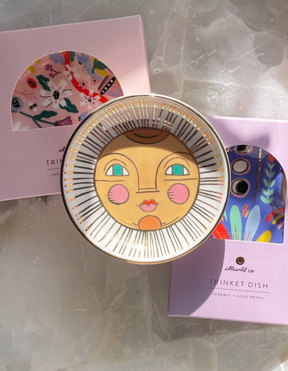 Porcelain Trinket Dish | Sun - r. h. ballard shop & gallery