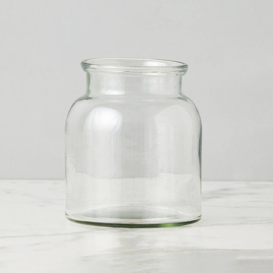 Clear Glass Mason Jar Vase