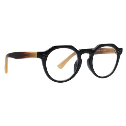 PARKER | Black  | Cream Temples | Blue Light: 2.00