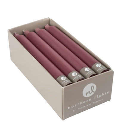 7" Taper Candles - 12pc Box: Sage Green