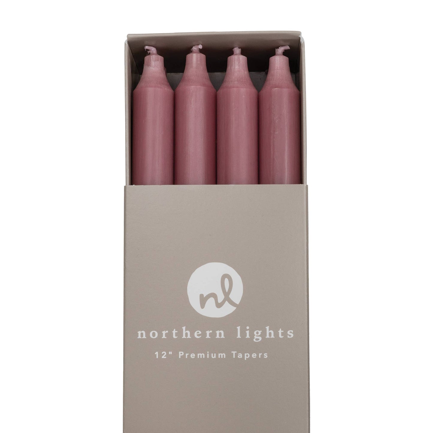 12" Taper Candles - 12pc Box: Sage Green