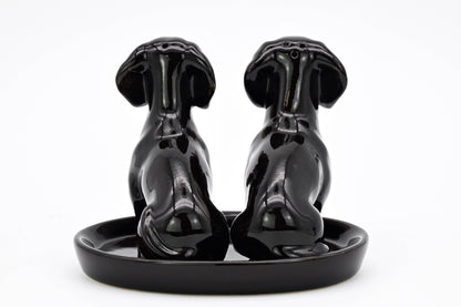 SALT AND PEPPER SHAKER Dachshund(black)