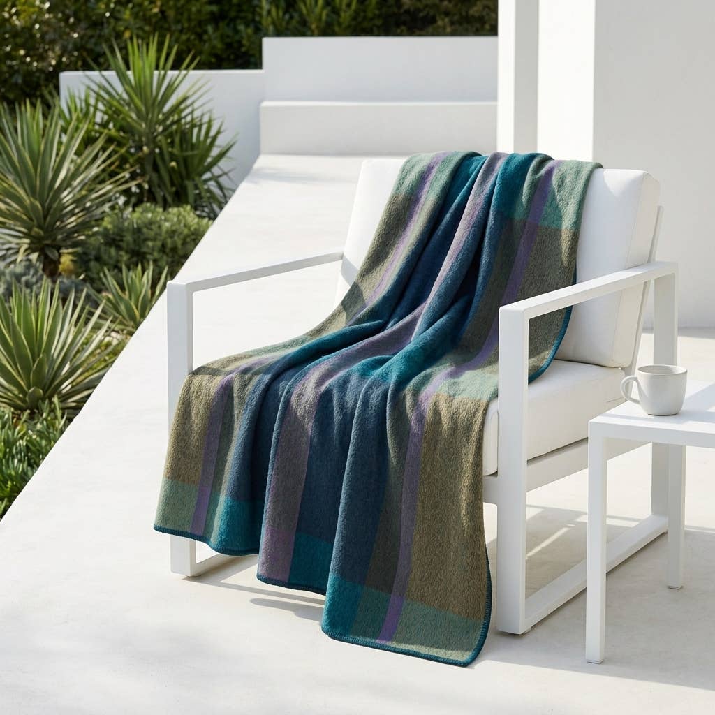 Alpaca Throw Blanket - Iridescent