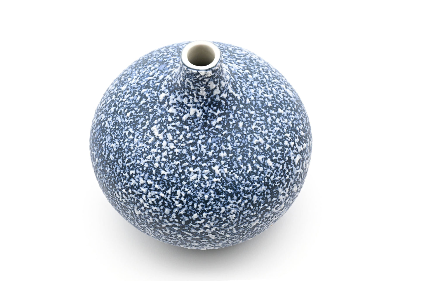 CONGO Blue Texture Handcrafted Porcelain Bud Vase - r. h. ballard shop & gallery