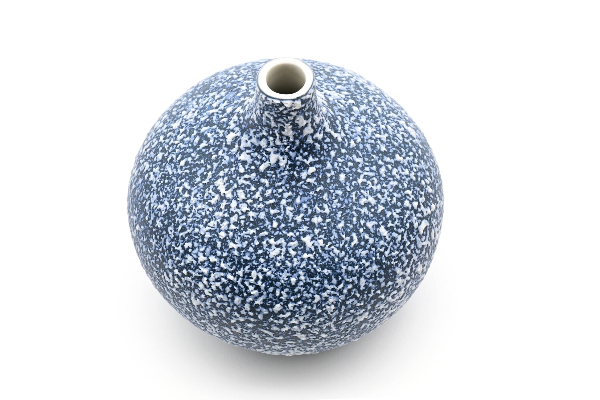 CONGO Blue Texture Handcrafted Porcelain Bud Vase - r. h. ballard shop & gallery