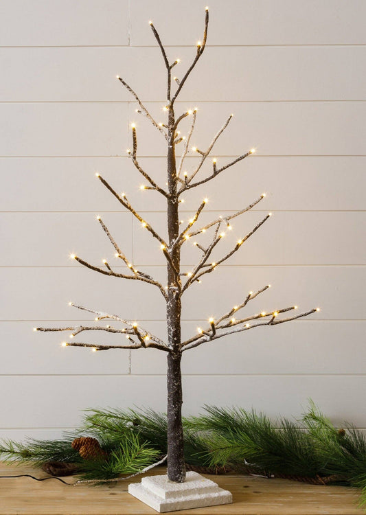 Lighted Flocked Tree