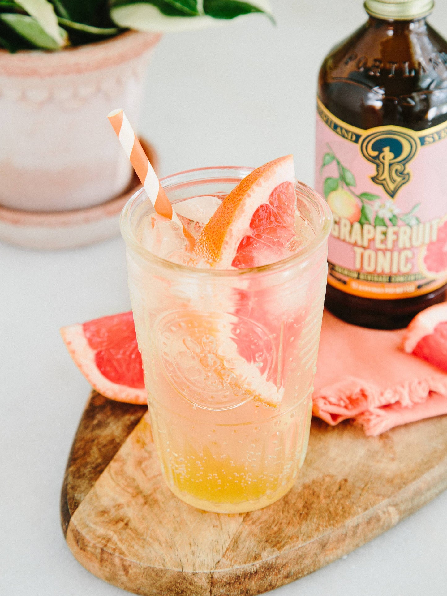 Grapefruit Tonic 12oz - cocktail / mocktail beverage mixer - r. h. ballard shop & gallery