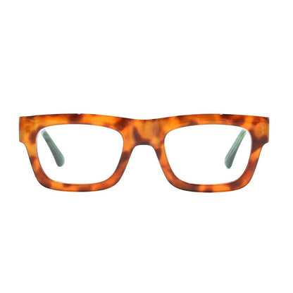 OLLIE | Amber Tortoise / Green | Blue Light Blocking: 2.50