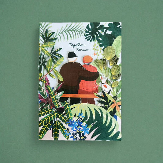 DIECUT ANNIVERSARY COUPLE GREETING CARD ALLJOY - r. h. ballard shop & gallery