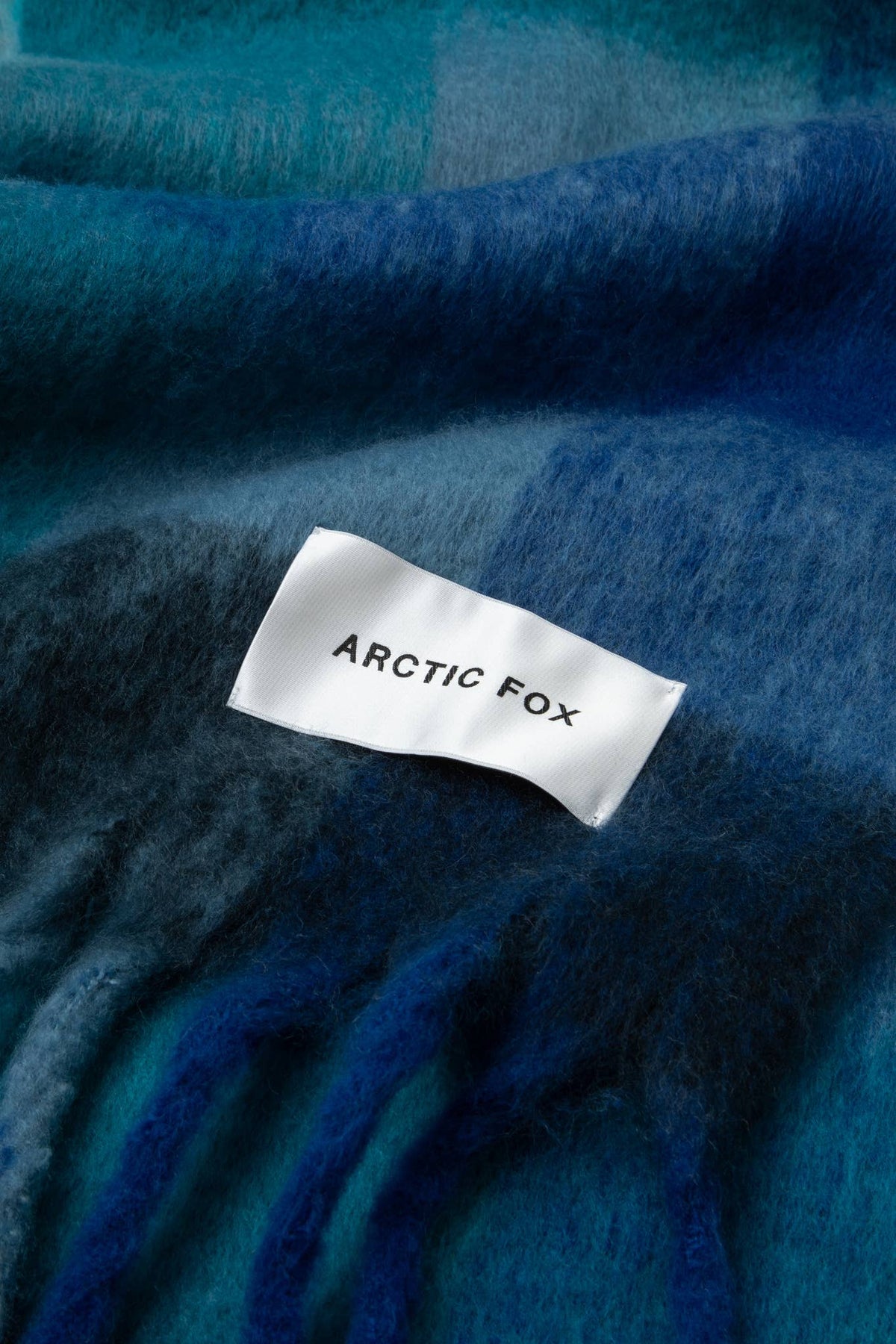 The Reykjavik Scarf - 100% Recycled - Blue Check - r. h. ballard shop & gallery