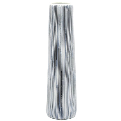 KOZA M Blue Stripe Porcelain Bud Vase