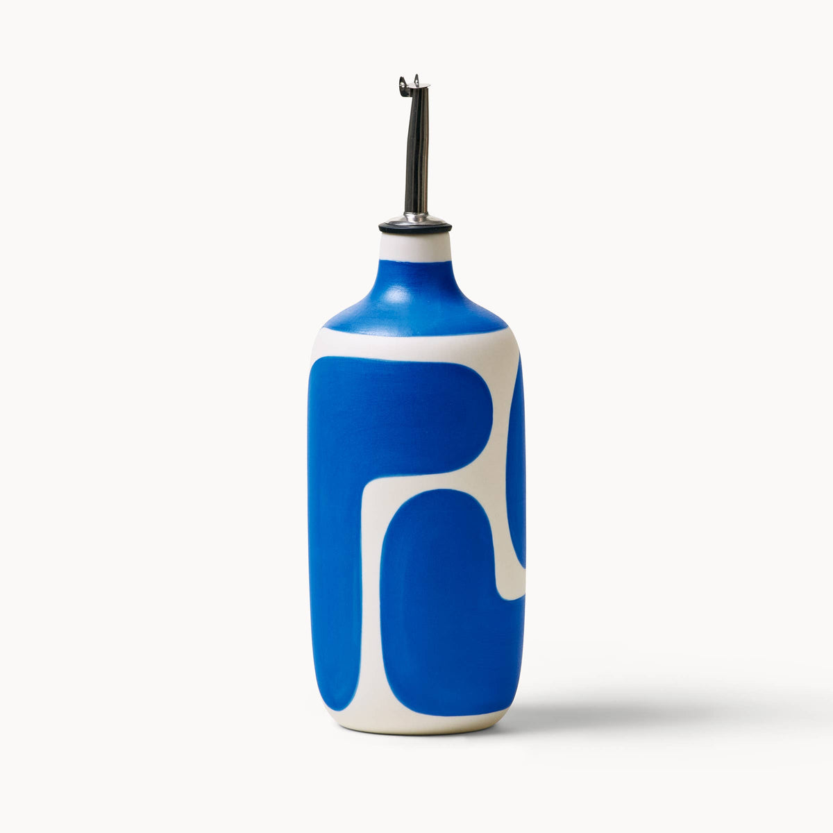 Oil / Vinegar Cruets - Cobalt Color Block: Tall - r. h. ballard shop & gallery
