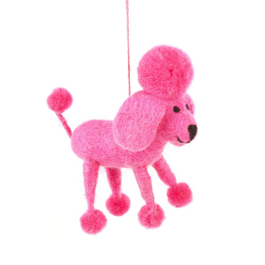 Pink Perez the Poodle Dog Ornament