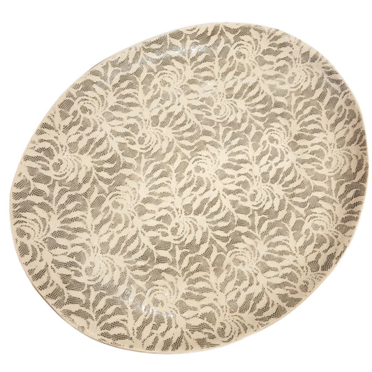 Charcoal Aspen Large Banquet Oval, 18in x 15in x 1.5in