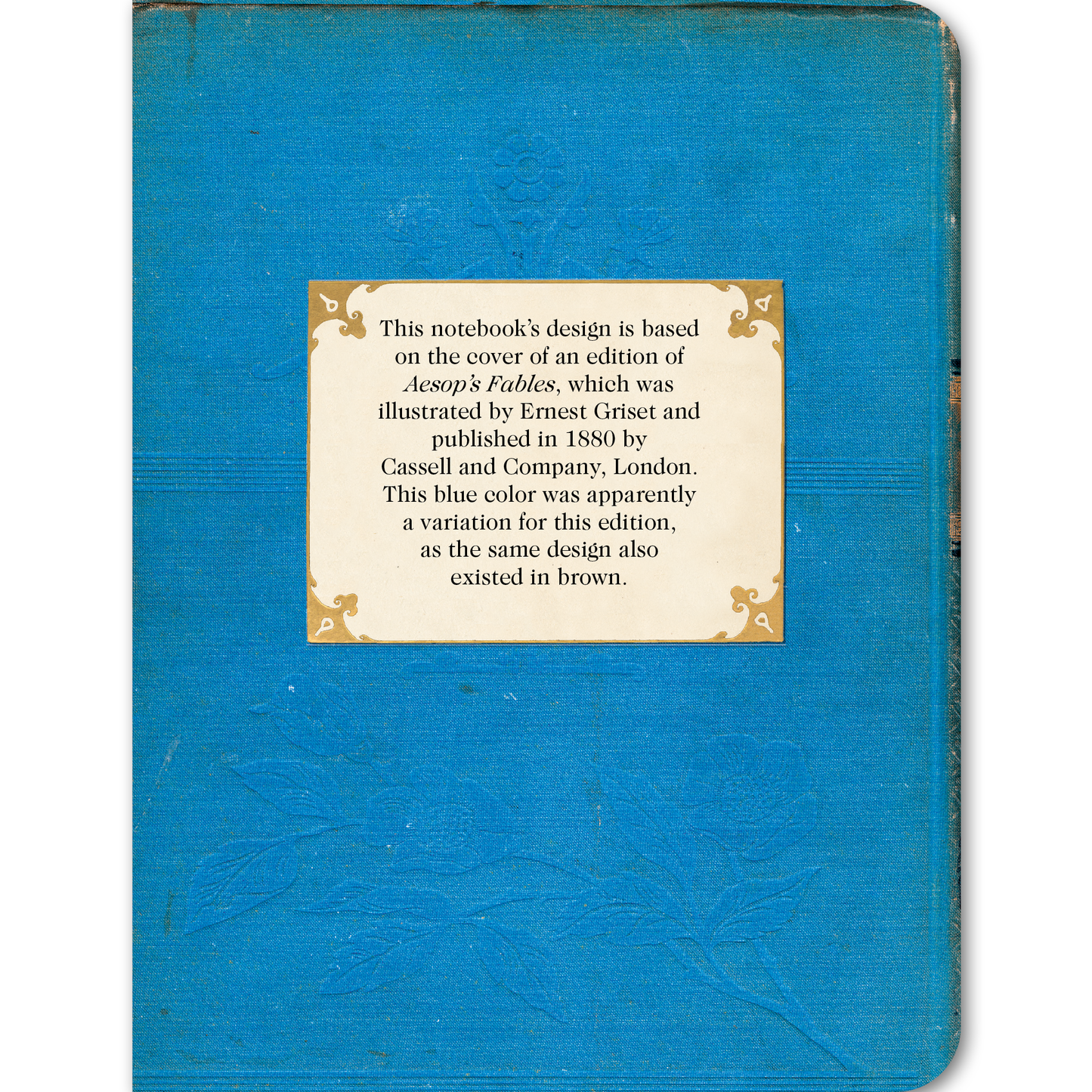 Notebook with Blue Flower - Vintage Book Cover Notebook - r. h. ballard shop & gallery